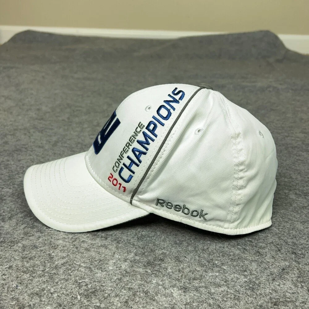 New York Giants Mens Hat One Size Flex White Super Bowl XLVI 2011 Football Cap ^